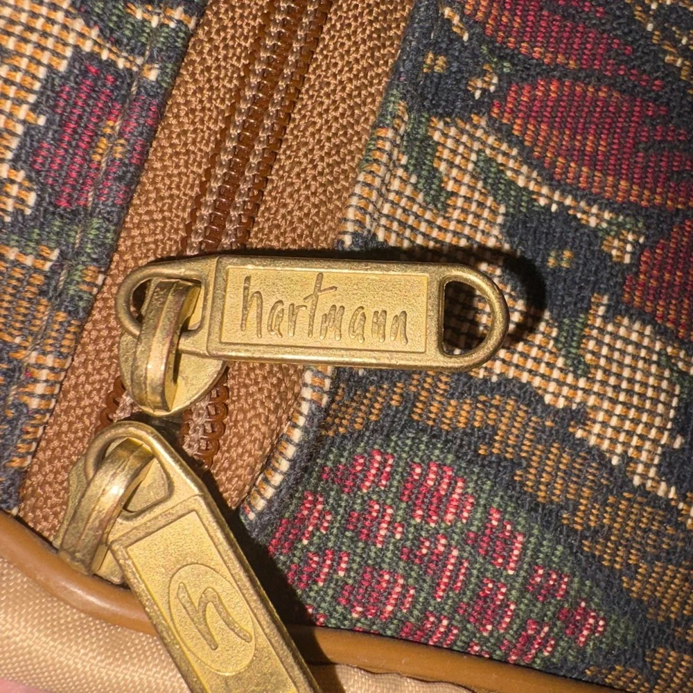Vintage Hartmann Tapestry Garment Bag Suiter Travel Bag Paisley Floral USA